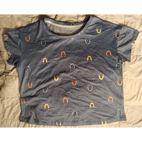 Wonder Nation Girls Short Sleeve Blouse Large - Picture 1 of 6